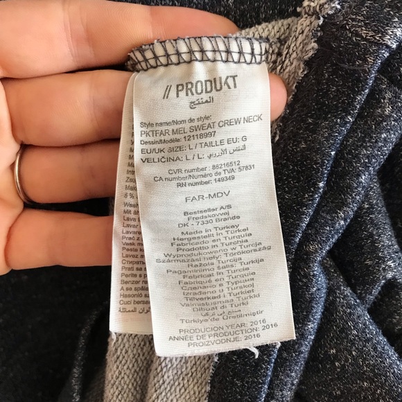 Men’s Produkt Crew Neck Pullover Sweater in size L - Picture 7 of 7